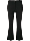 NINE IN THE MORNING NINE IN THE MORNING FLARED CROPPED TROUSERS - BLACK