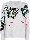 ERMANNO SCERVINO cropped rose sweater