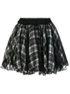 REDEMPTION checked mini skirt