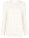 SIMONE ROCHA PATCHWORK KNIT SWEATER