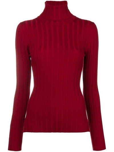 Aspesi Perfectly Fitted Jumper - Red