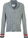 THOM BROWNE THICK CABLE KNIT CARDIGAN