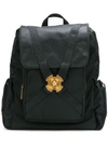 VERSACE VERSACE MEDUSA STRAP BACKPACK - BLACK