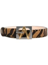 VERSACE zebra buckle belt