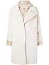 HERNO HERNO SINGLE BREASTED COAT - NEUTRALS