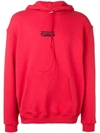 REPRESENT REPRESENT HOODED ZIPPED JACKET - RED