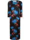 DIANE VON FURSTENBERG FLORAL SHIFT DRESS