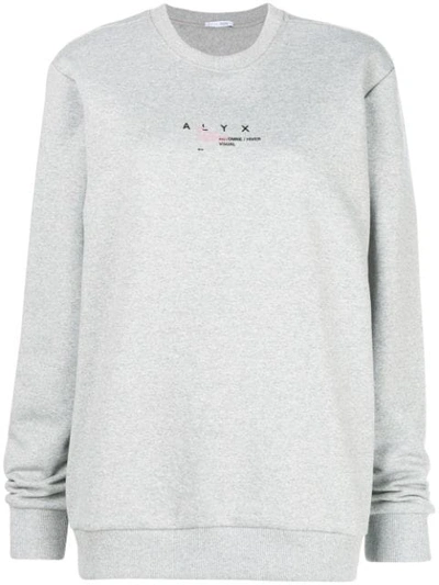 Alyx Loose Fitted Sweatshirt In Grey