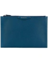 Givenchy Zipped Clutch Bag - Blue In Blue