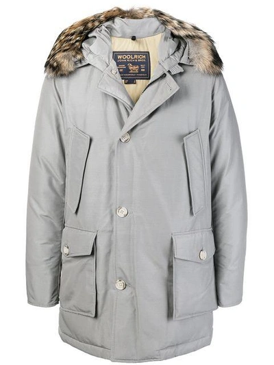 Woolrich Arctic Fur Hooded Coat - Grey