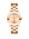 MOVADO BOLD Rose Goldplated Stainless Steel Bracelet Watch