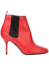 PIERRE HARDY PIERRE HARDY ELASTIC PANEL STILETTO BOOTS - RED