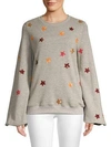 ROCOCO SAND Sequin Star Print Sweatshirt