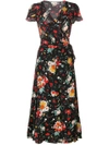LILY AND LIONEL LILY AND LIONEL 30’S FLORAL TRIXIE DRESS - BLACK