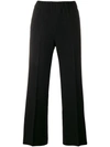 ALBERTO BIANI ALBERTO BIANI CROPPED STRAIGHT LEG TROUSERS - BLACK