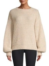 MILLY Puff Sleeve Sweater