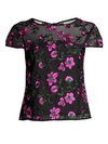 MILLY Floral Embroidered Top
