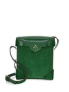MANU ATELIER Mini Pristine Leather & Suede Box Bag