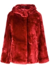 TAGLIATORE faux fur hooded jacket