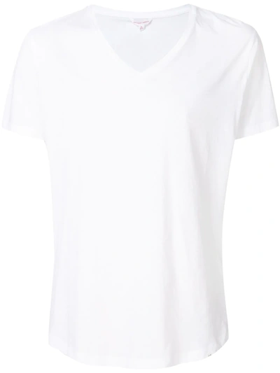 Orlebar Brown Bobby Cotton V-neck Tee In White