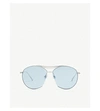 GENTLE MONSTER JUMPING JACK TINTED AVIATOR STAINLESS STEEL SUNGLASSES,99815189