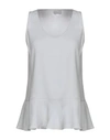 Brunello Cucinelli Tops In Grey