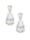 ADRIANA ORSINI 18K GOLDPLATED STERLING SILVER DOUBLE PEAR DROP EARRINGS,400099285875