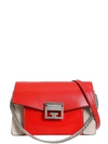Givenchy Small Gv3 Leather Bag In Rosso