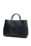 ANYA HINDMARCH LARGE EBURY SHOPPER WITH MULTICOLOR SMILEY,10680360