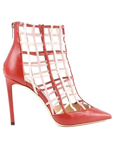 Jimmy Choo Sheldon 100 Caged Ankle Boots In Multi