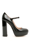 MIU MIU PATENT MARY JANE PUMPS,10679597