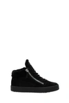 Giuseppe Zanotti Side Zip Low-top Sneakers In Nero