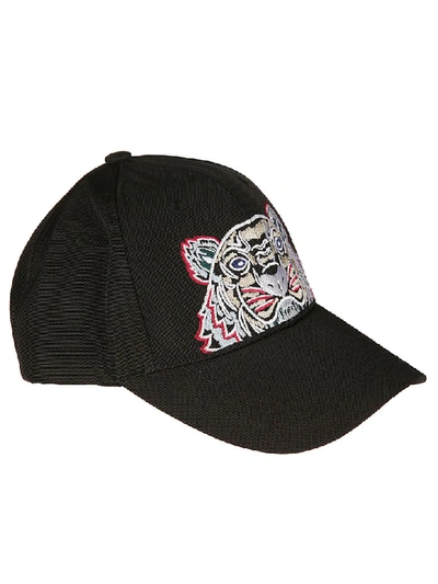 Kenzo Tiger Canvas Baseball Cap In Black