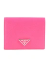Prada Saffiano Wallet In Frosa Fluo