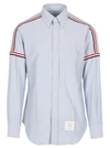 THOM BROWNE BUTTON DOWN LONG SLEEVE SHIRT IN OXFORD,10676215