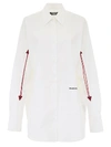 CALVIN KLEIN OVERSIZED SHIRT WITH HOLES,10679513