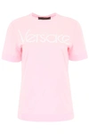 VERSACE VINTAGE LOGO EMBROIDERY T-SHIRT,10679582