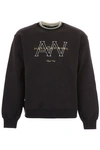 Alexander Wang Aw Monogram Sweatshirt In Black