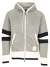 THOM BROWNE ZIP UP HOODIE,10676214