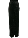 BALMAIN glitter maxi skirt,144466 X031