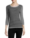 KARL LAGERFELD STRIP KNIT SWEATER,1000079404944