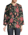 DOLCE & GABBANA FLORAL CASHMERE HOODIE SWEATER,1000084756113