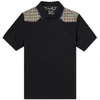 RAF SIMONS FRED PERRY X RAF SIMONS CHECK SHOULDER POLO,SM4101-10242