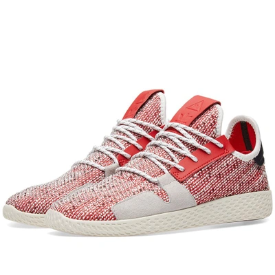 Adidas Consortium Adidas Originals By Pharrell Williams Solarhu Tennis V2 In Red