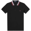 FRED PERRY FRED PERRY BOLD TIPPED PIQUE POLO,M4528-1024