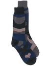 SACAI camouflage print socks