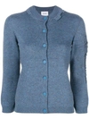 BARRIE BARRIE BRIGHT SIDE CASHMERE CARDIGAN - BLUE