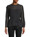 CAMILLA AND MARC SCARLETT DOTTED BLOUSE,1000083437143