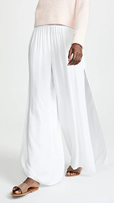 Ramy Brook Women's Athena Lurex Striped Pants In White
