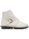 TRIPPEN TRIPPEN SIDE BUCKLE BOOTS - GREY